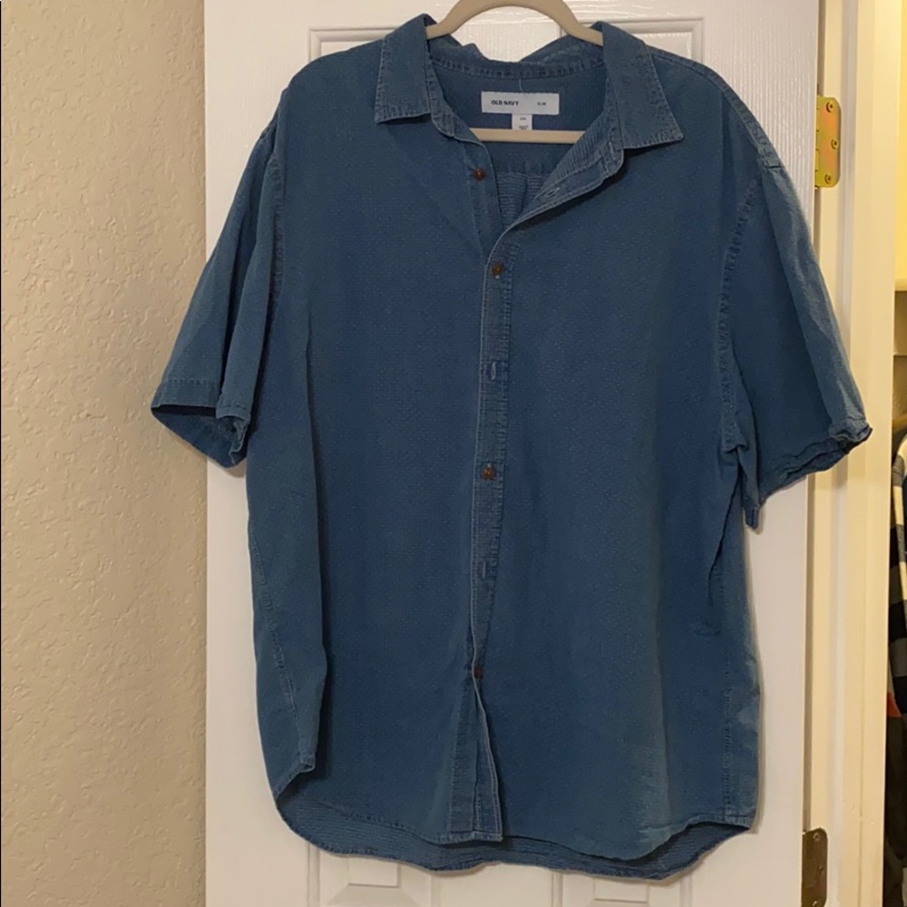 Denim stitched shirt